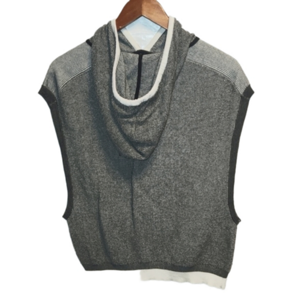 Rag & Bone jean sleeveless hoodie sz S oversized - Picture 4 of 10